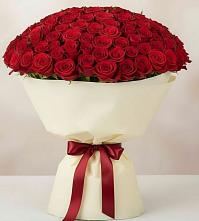 Букет 101 Красная роза Милано в Жатай