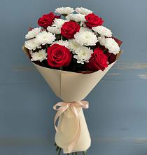 Букет цветов из:  Розы и Хризантемы в Жатай