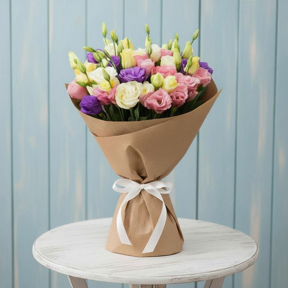 Букет цветов из: Лизиантусы в Жатай