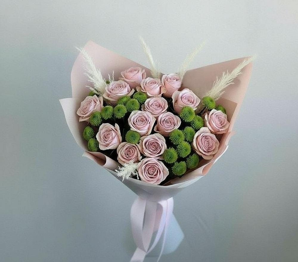 Букет цветов из: Розы и Хризантемы в Жатай