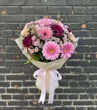 Букет цветов из:  Герберы и Хризантемы в Жатай