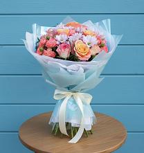 Букет цветов из:  Хризантемы и Розы в Жатай